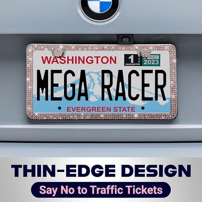 Glamorous Bling License Plate Frame - Image 7