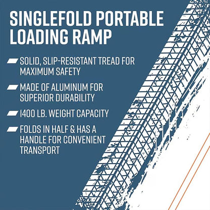 EZ-ACCESS TRAVERSE Singlefold Portable Loading Ramp Heavy Duty Aluminum Safe - Image 5