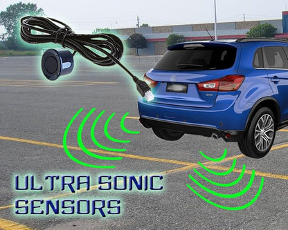 ZONETECh New 4 Parking Sensors LED Display Car Reverse Backup Radar System - Image 8