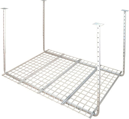 Ceiling Mounted Adjustable Shelf in White by Hyloft