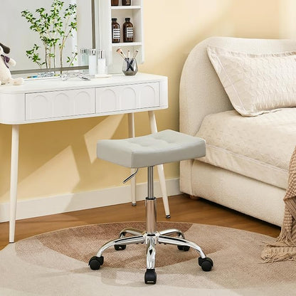 Saddle Stool with Wheels, Swivel Rolling StoolS by FIRAVOE