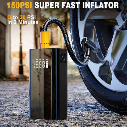 Jump Starter with Air Compressor, 5000A Portable Car Battery Jump Starter - Image 3