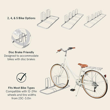 Retrospec Stash Rack 2, 4 & 5 Bike Floor Stand Bicycle Storage Organizer - Image 2