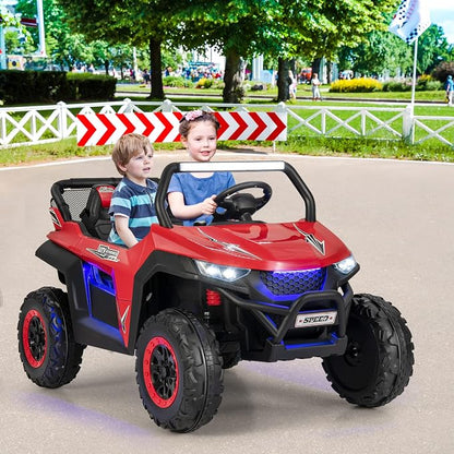 Costzon 2-Seater Ride on Car for Kids, 12V Kids' Electric Vehicles w/Remote - Image 9