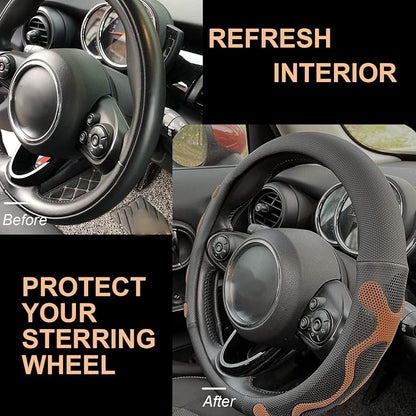PINCTROT Large Size Comfy Grip Steering Wheel Cover, Anti-Slip Design, - Image 4