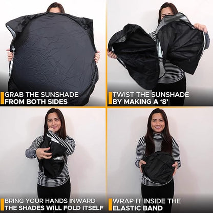 EcoNour Foldable Car Windshield Sunshade | Sun Shade - Image 7