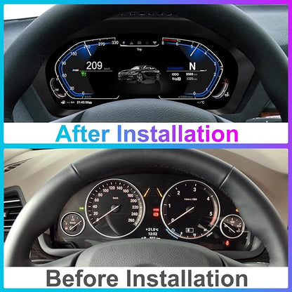 Speedometer Instrument for BMW E60 E61 E63 E64 2003-2009 CCC CIC, 12.3 inch - Image 2