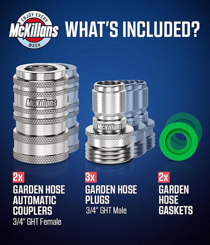 McKillans® 2025 Automatic Garden Hose Quick Connect - Image 4