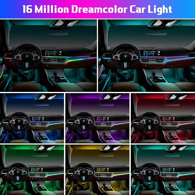 Acrylic Interior Car LED Strip Light, AMKI Car Led Lights Interior - Image 4