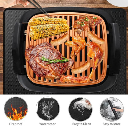 Heat Resistant Grill Mat, 24 x 36 inches Double-sided fireproof and waterproof - Image 4