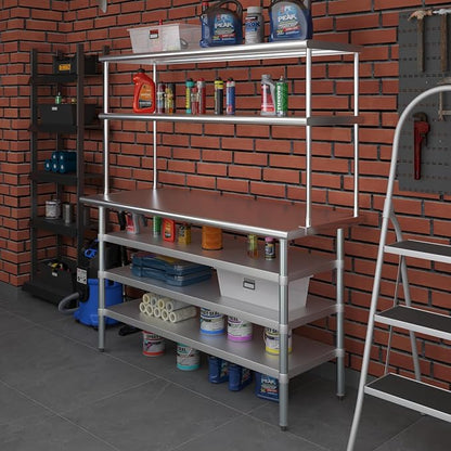 Amgood 24" x 60" Stainless Steel Work Table - Image 7