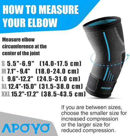 APOYO Elbow Brace for Tendonitis and Tennis Elbow, Compression Sleeve for - Image 4