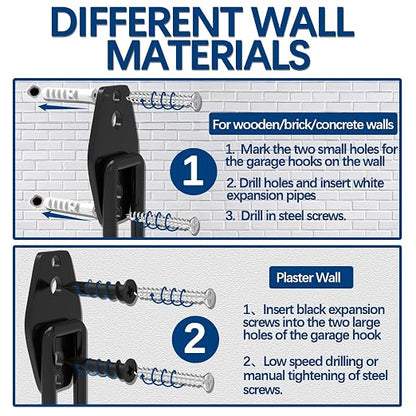 3-H Garage Wall Hooks 34 Pack, Garage Hooks Heavy Duty - Image 4