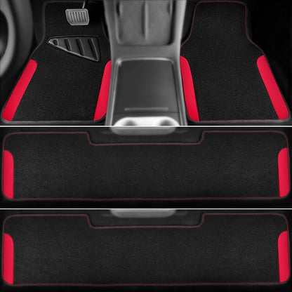 CAR PASS Waterproof Universal Faux Leather 3Row Car Floor Mats, Set of Vehicles - Image 3