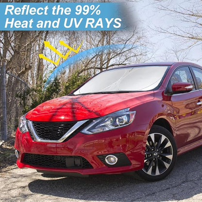 Custom Fit Sentra Windshield Sunshade - Image 3