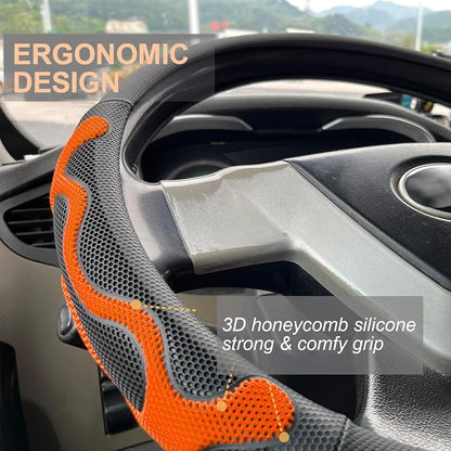 PINCTROT XL Size 17.5-18 Inch Comfy Grip Steering Wheel Cover - Image 2