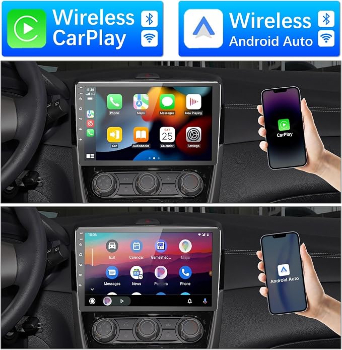 BINIZE Android Double Din 10.1 Inch Touch Screen Bluetooth Car Radio, Radio - Image 3
