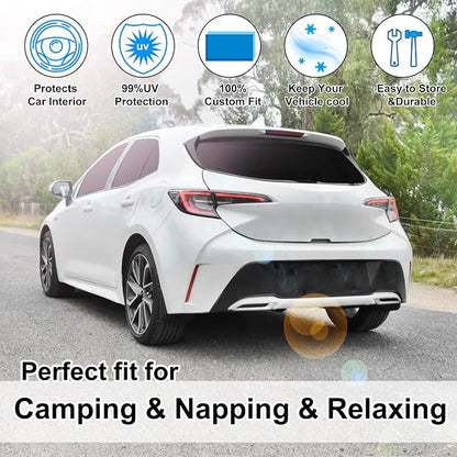 TINGLU Window Shades for Toyota Corolla 2014-2019 Accessories Car Side Full - Image 6
