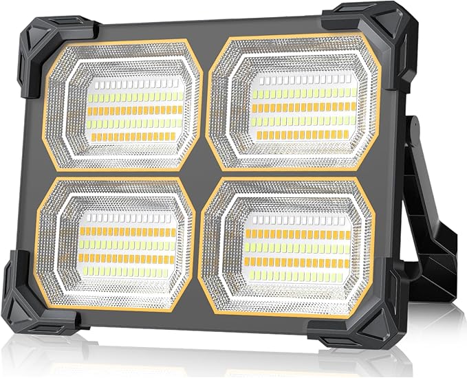 500W Led Work Light Rechargeable, 42000MAh Solar Portable Light, 42000LM by Sinear