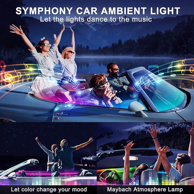 Dreamcolor Acrylic Interior Car LED Strip Light - Image 6