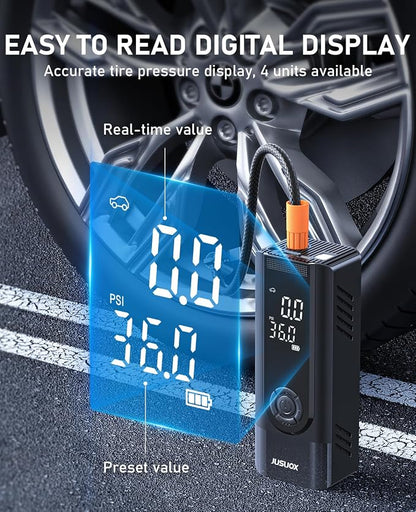 Tire Inflator Portable Air Compressor, 150PSI Cordless Air Pump - Image 4