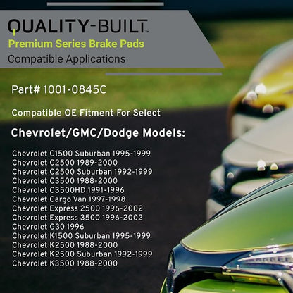 Premium Ceramic Front Brake Pads Compatible - Image 3