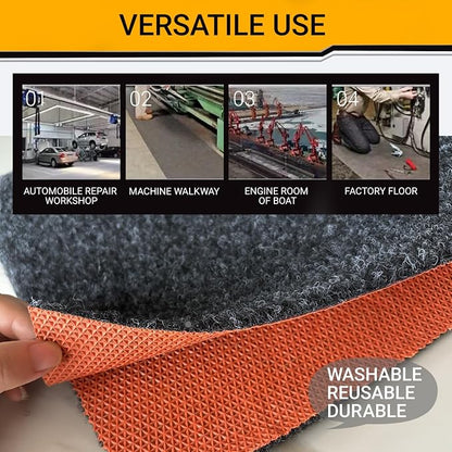 Oil Spill Garage Floor Mat Large, Heavy Duty 72" x 60" 8mm Thick Garage Mat - Image 7