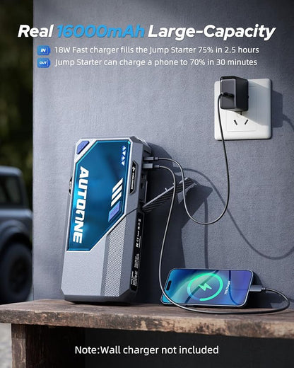 AUTOONE M4 Jump Starter 7500A Car Jumper Starter Portable, 12V Battery Jump - Image 3