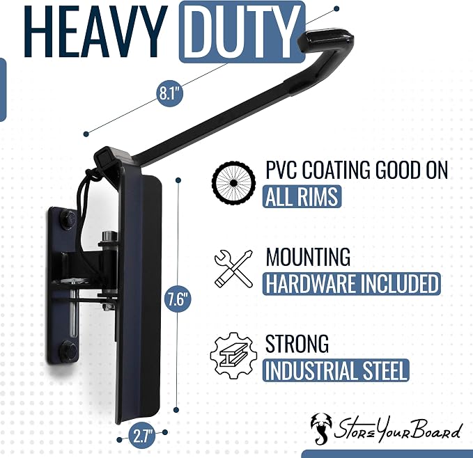StoreYourBoard Bike Swivel Rack – Wall Mounted Garage Bike Storage, Vertical - Image 4