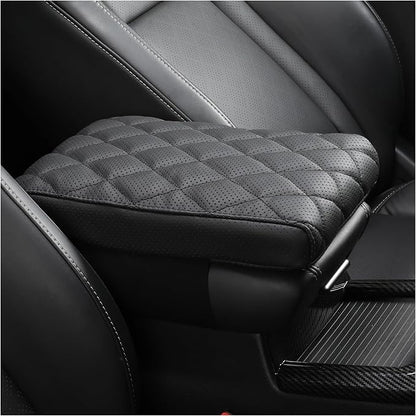 Car Center Console Cover pad Genuine Cowhide Leather, Vehicle Arm Rest Cushion by -----------------