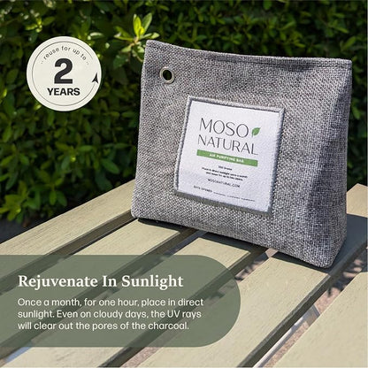 Moso Natural Air Purifying Bag 600g Premium Bamboo Charcoal Odor Absorber | - Image 8