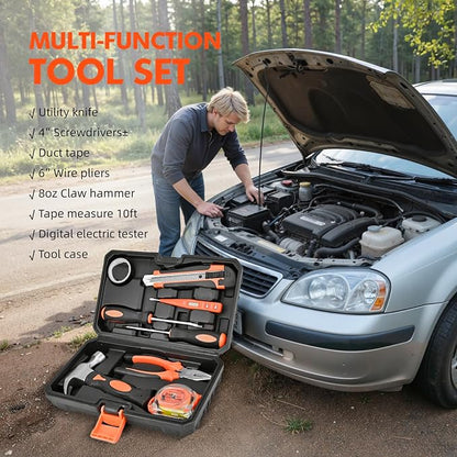 Car Emergency Kit with Portable Air Compressor, First Aid Kit, Jumper Cables - Image 4