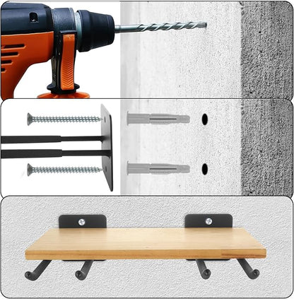 SHUESS 12.2 Inches Long Large Garage Hooks, 4 Pack Heavy Duty Garage Storage - Image 4