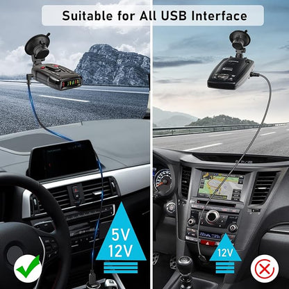Radar Detector Cable, USB to DC3.5 Plug Cable, - Image 3