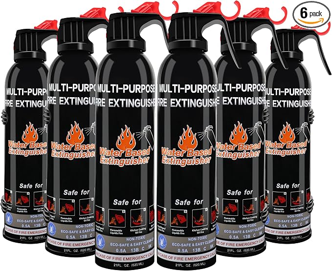 Fire Extinguisher for Home, 6 Pack Vehicle Fire Extinguishers by MITUKIYOUNG