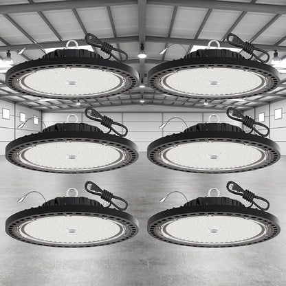 6 Pack UFO LED High Bay Light 250W, 35000 LM, 5000K - Image 2