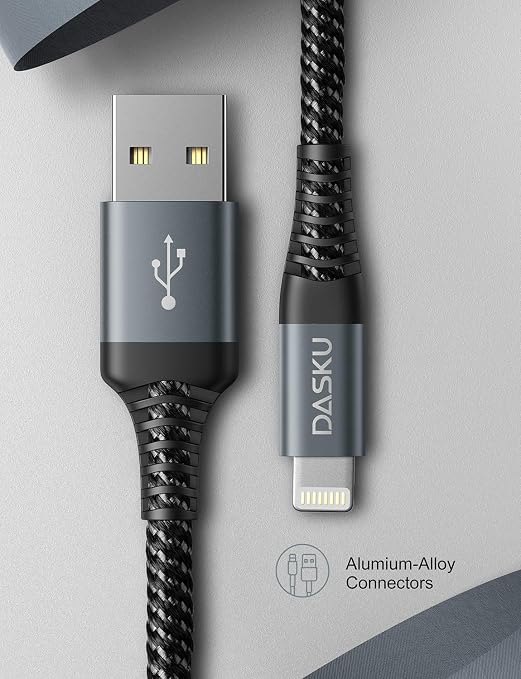 Lightning Cable 3ft 3Pack Nylon Braided iPhone Charger Cable Heavy Duty - Image 7