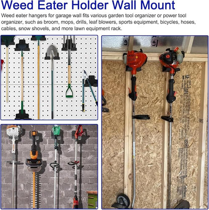 Weed Eater Rack Garage Wall Organizer, Weedeater Hanger Wall Mount - Image 2