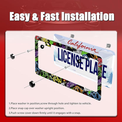 Game License Plate Frame Gamepad License Plate Holder - Image 3