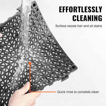 VEVOR Interlocking Tile 50PCS Black, Drainage Tiles 12" x 12" Splicing - Image 5