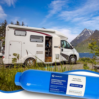 Hourleey 2 Pack RV Inline Water Filter, Chlorine and Sediment in Drinking Water - Image 6