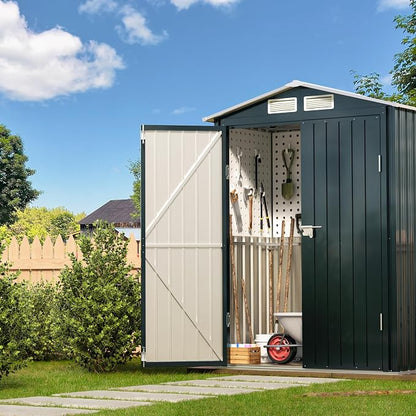 5x3X6.3FT Outdoor Steel Storage Shed - Image 7