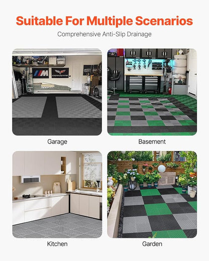 VEVOR Interlocking Drainage Mat, 15.7” x 15.7” Modular Interlocking Cushion - Image 6