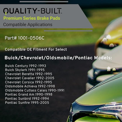 Premium Ceramic Front Brake Pads Compatible - Image 3