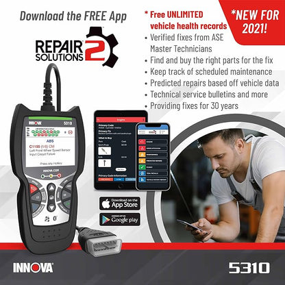 Innova 5310 OBD2 Scanner for ABS & Airbag - Image 5