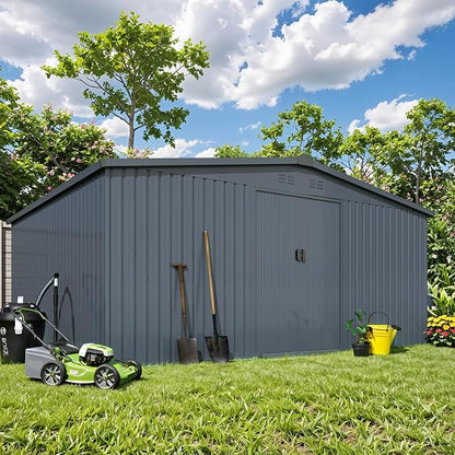 AECOJOY 12' x 14' Outdoor Storage Shed - Image 2