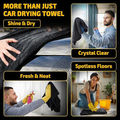 2-Pack 1200 GSM Car Drying Towels – Microfiber Towels - Image 7
