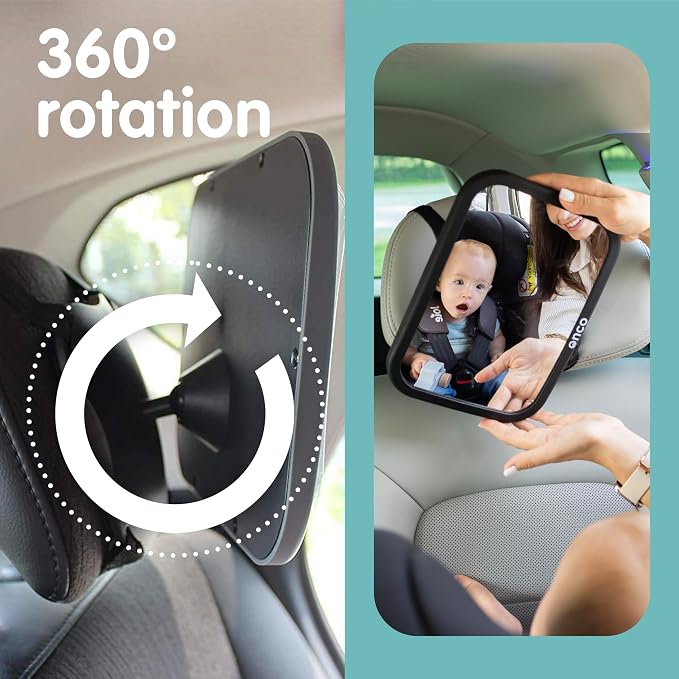 Onco Baby Car Mirror Rear Facing - Image 9