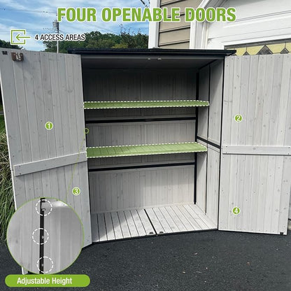 GUTINNEEN Outdoor Storage Shed - Image 5