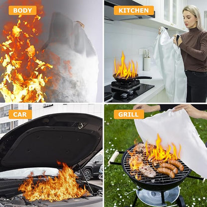Emergency Fire Blanket, 39.4X 39.4inch Fire Extinguisher Blanket - Image 5
